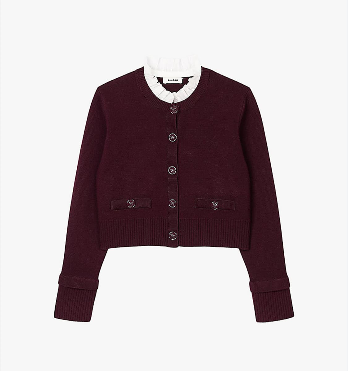 산드로 프릴 가디건 새상품 상품이미지1