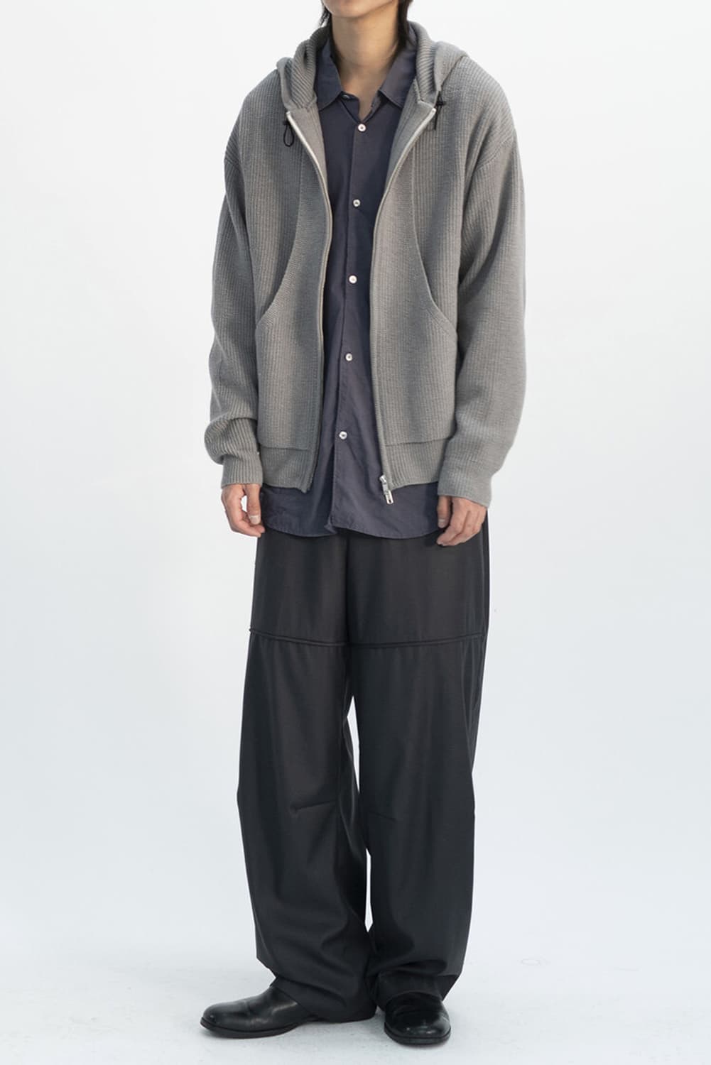 폴리테루 플리시 니트 후디 1사이즈 상품이미지4