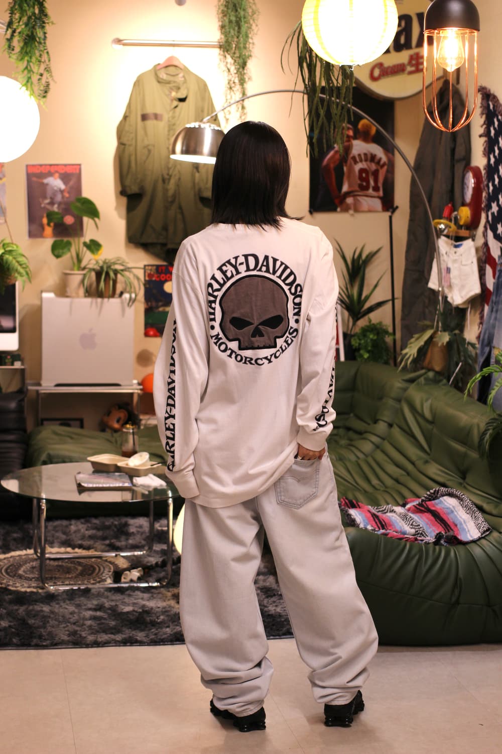 Harley-Davidson Skull Longsleeve 상품이미지1