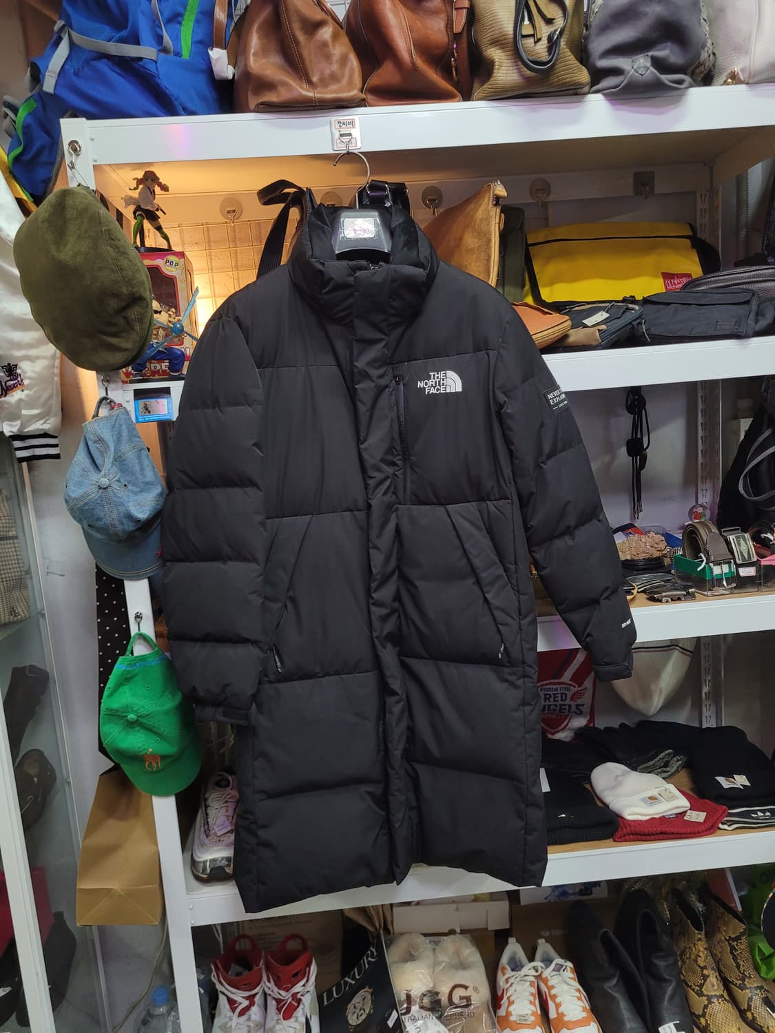 노스페이스 블랙 롱 패딩 상품이미지1