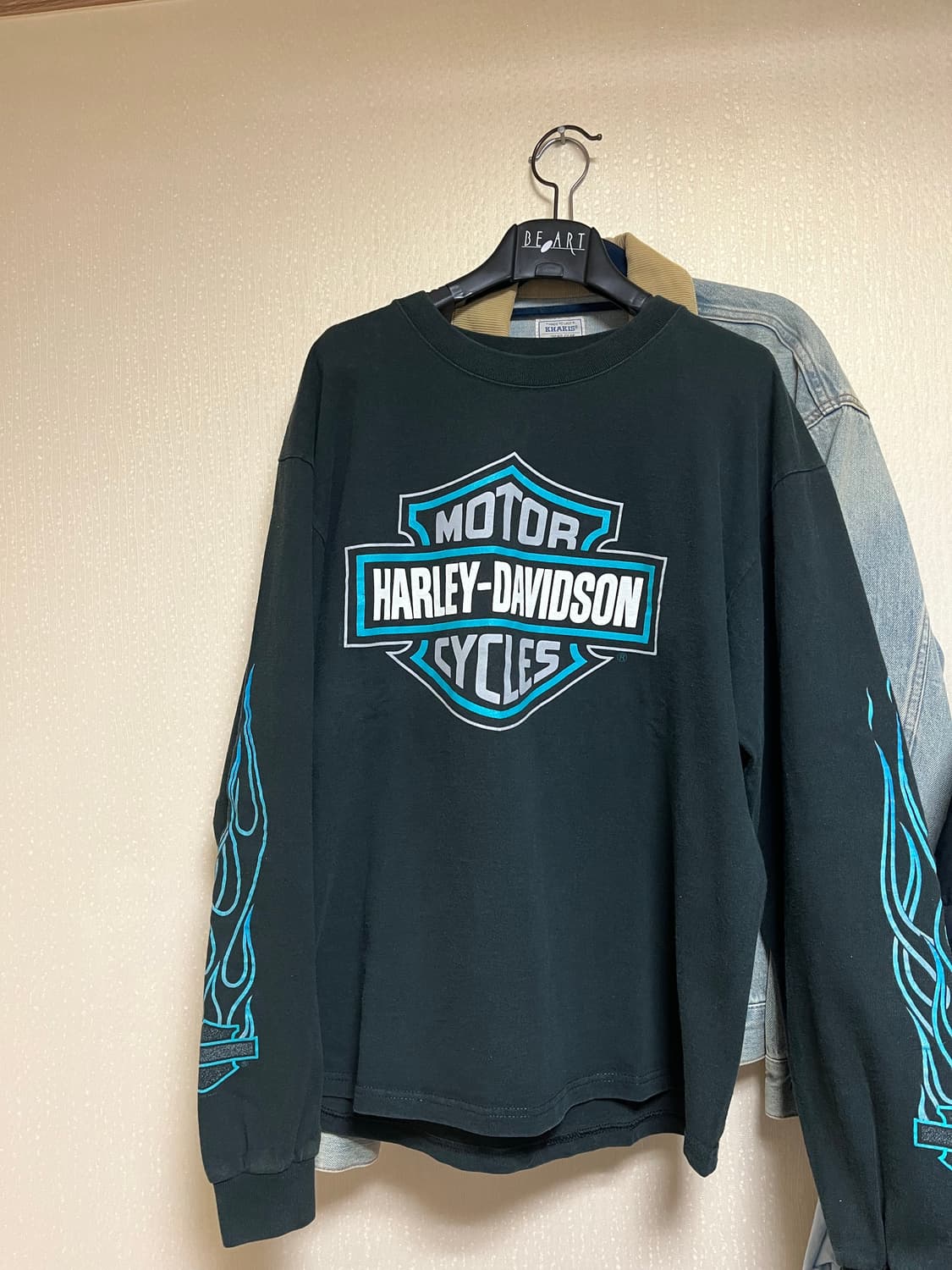 1996 할리데이비슨 플레임 롱슬리브 판매합니다 상품이미지1