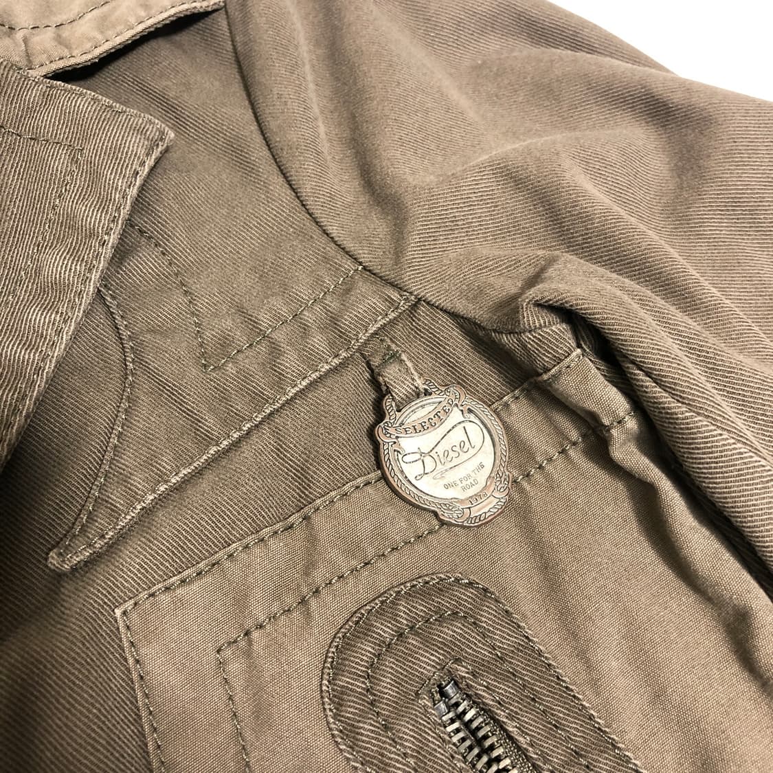 디젤 y2k 빈티지 크롭 라이더자켓 M 상품이미지5