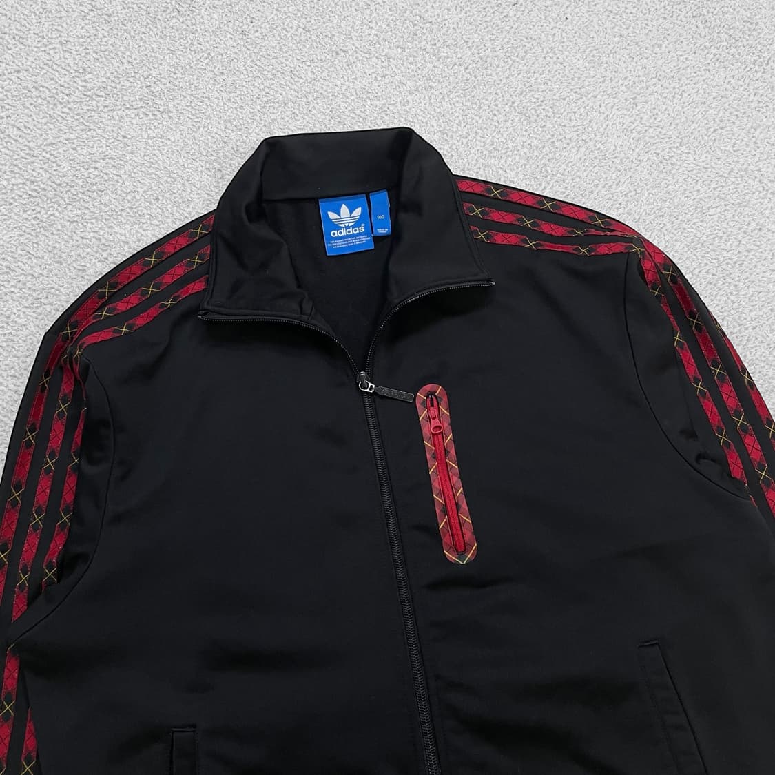아디다스 타탄 체크 파이어버드 트랙탑 져지 상품이미지3