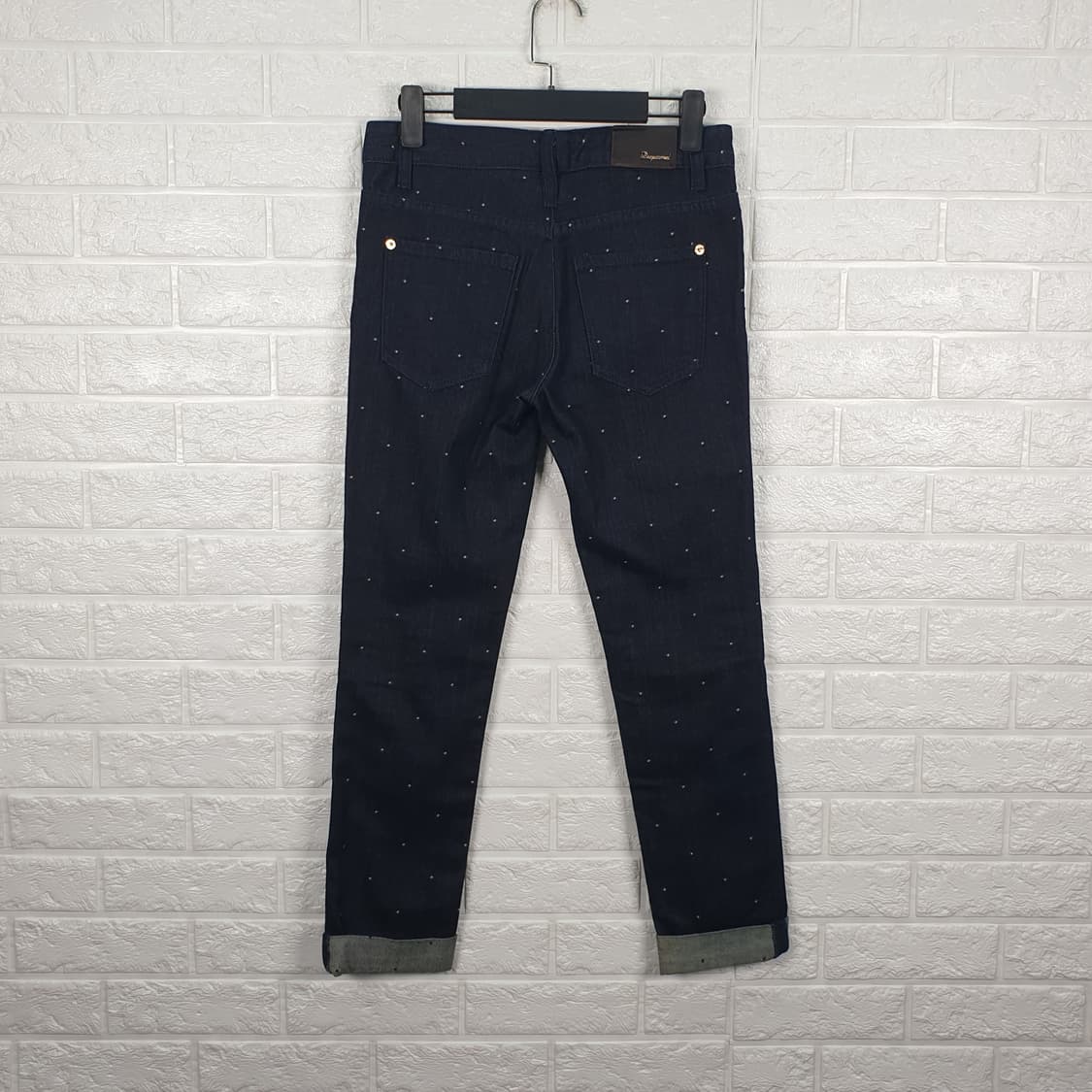 [26]디스퀘어드 도트 롤업 데님 팬츠 상품이미지3