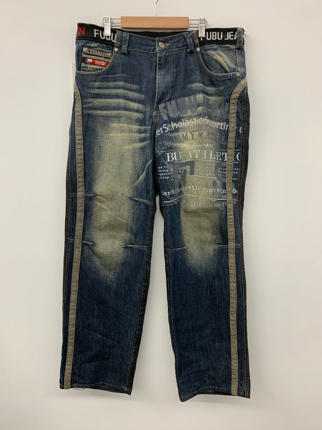 Fubu 레터링 오버핏 데님  상품이미지6