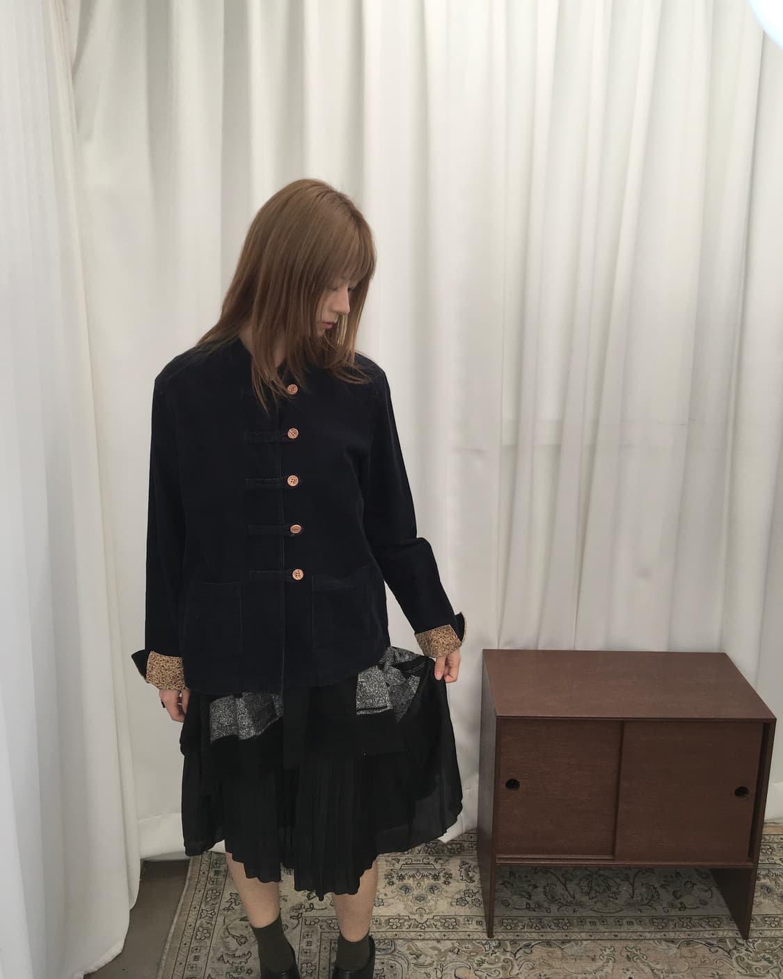 네이비 골덴 자켓 상품이미지2