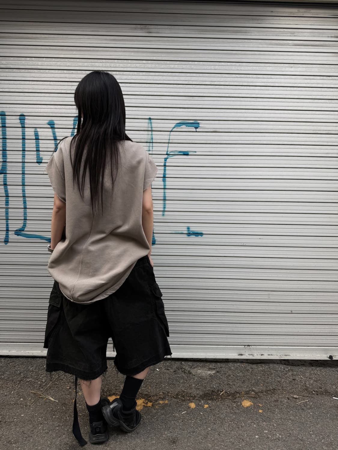 릭오웬스 다크쉐도우 코튼 패치 슬리브리스 상품이미지6