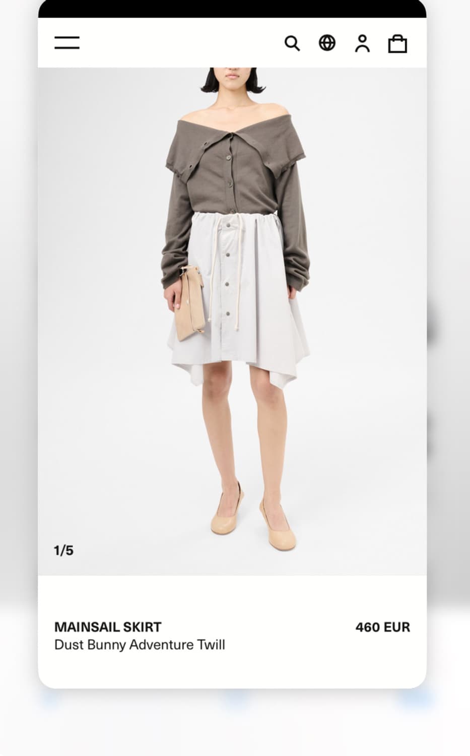 (새상품) 아워레가시  mainsail skirt 36사이즈 상품이미지1