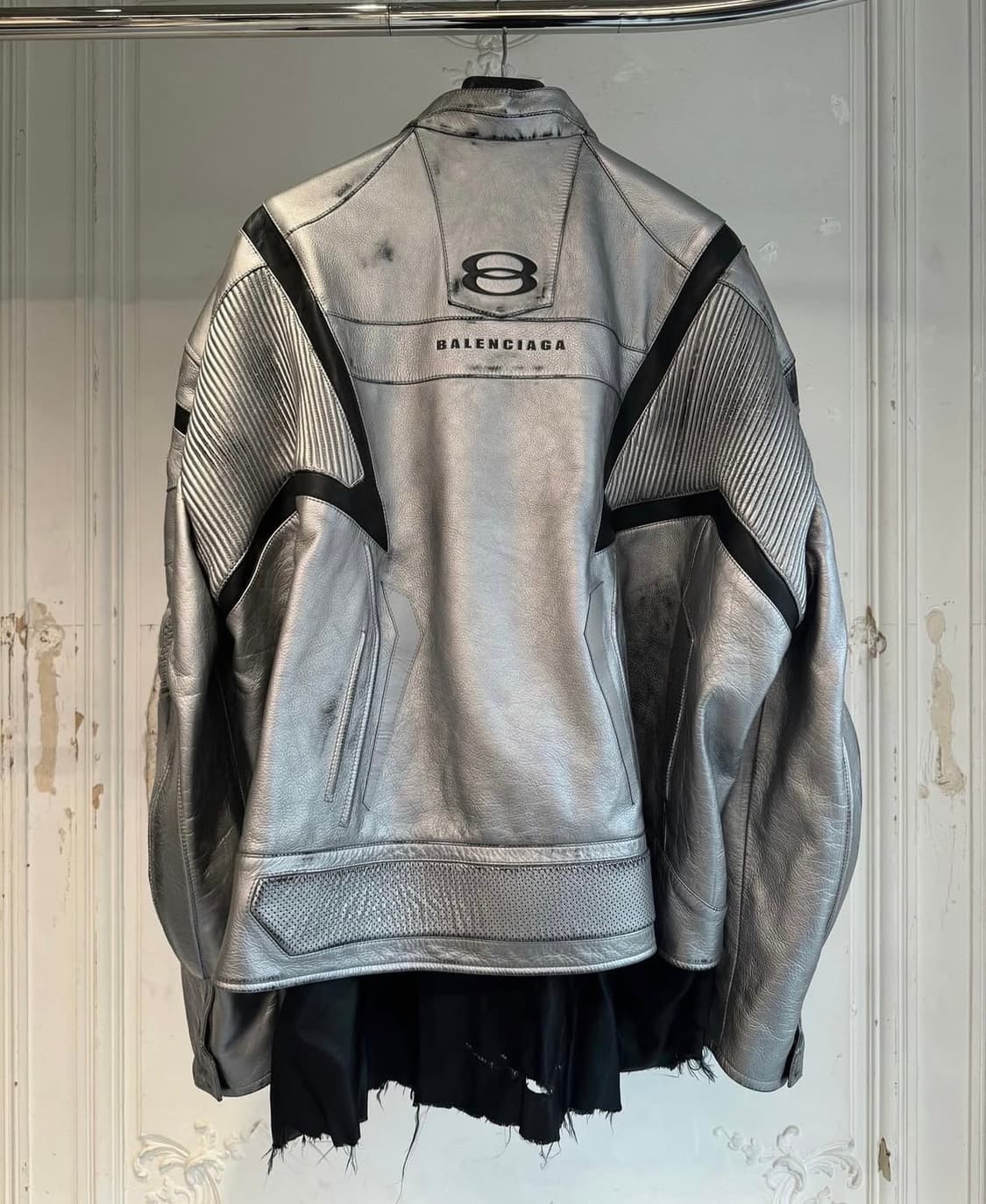 [3]발렌시아가 유니티 스포츠 아이콘 레이서 재킷 실버 상품이미지7