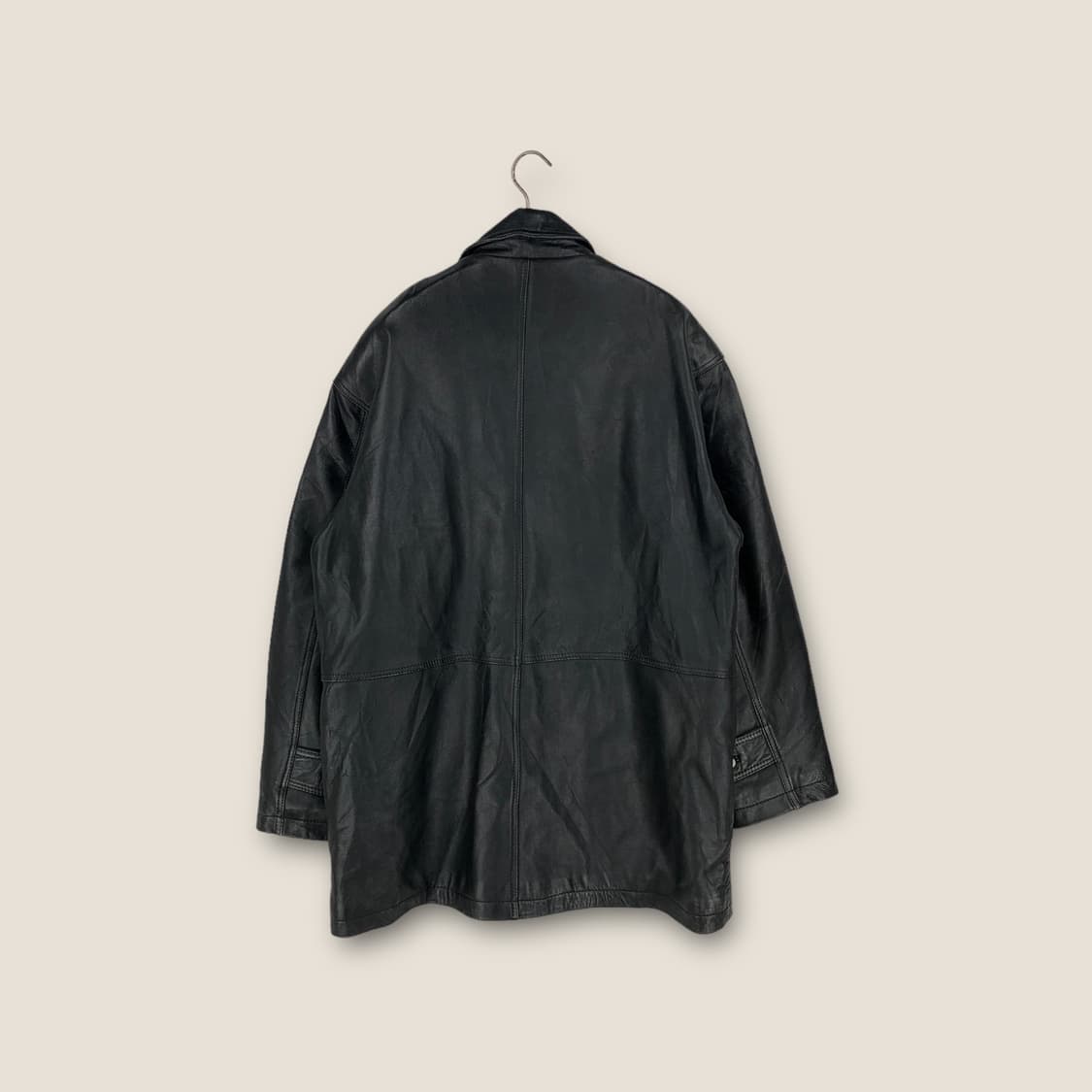 JPN 빈티지 양가죽 하프코트 상품이미지2