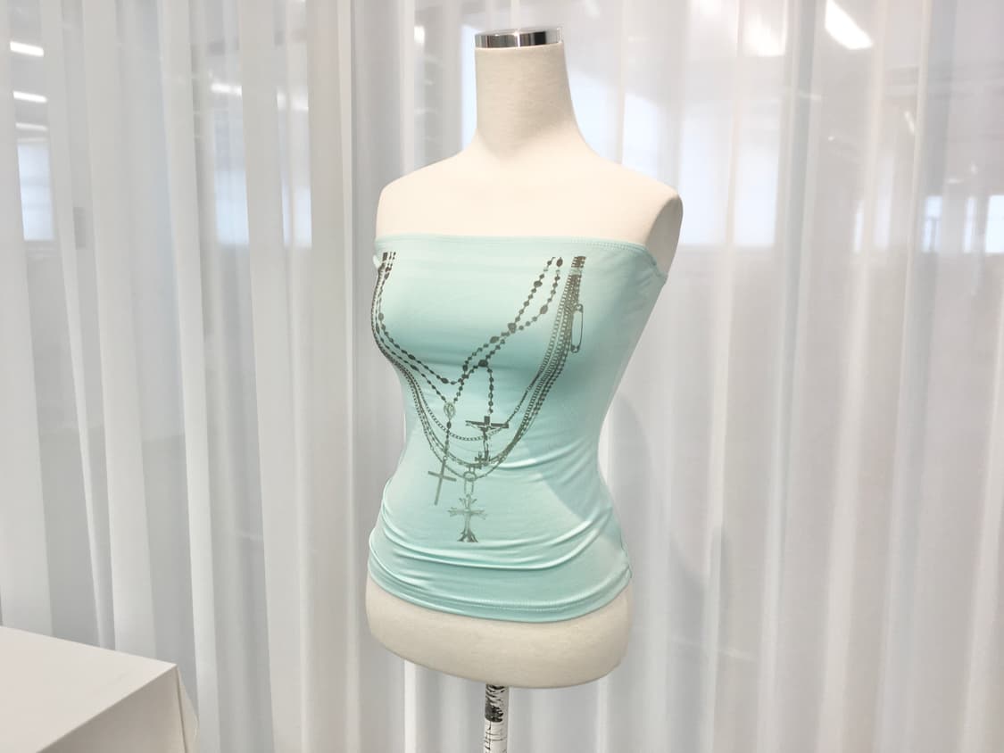 Mint Chain Graphic Top 상품이미지4