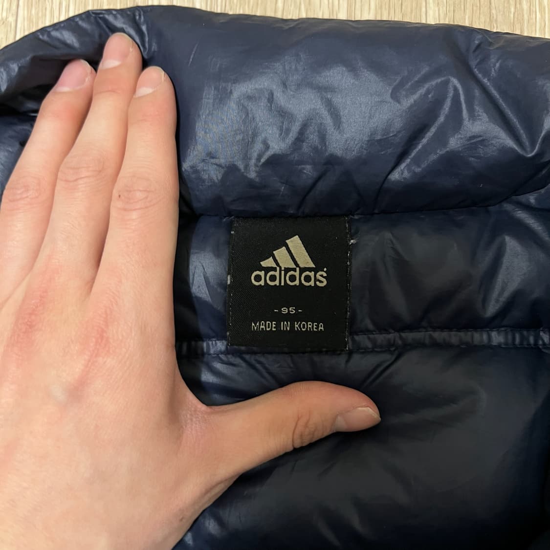 아디다스 남성 베이직 구스다운 경량패딩 M/95  상품이미지5