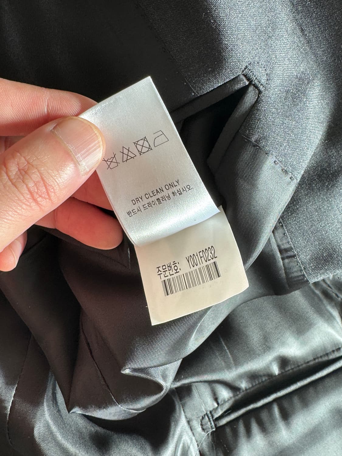 서커스폴스 노치드 투버튼 자켓 차콜 2 상품이미지5