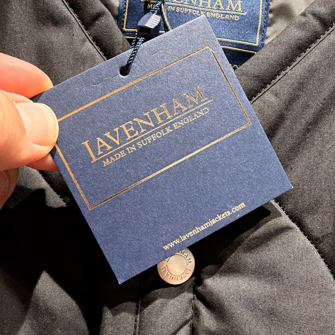 (정품/새상품) LAVENHAM 라벤햄 남성 블랙 홀스 러그 퀼팅 자켓 상품이미지4