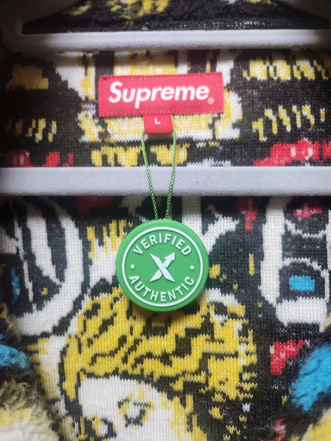 21ss 슈프림 세인트 미카엘 플리스 자켓
사이즈 L
 상품이미지3