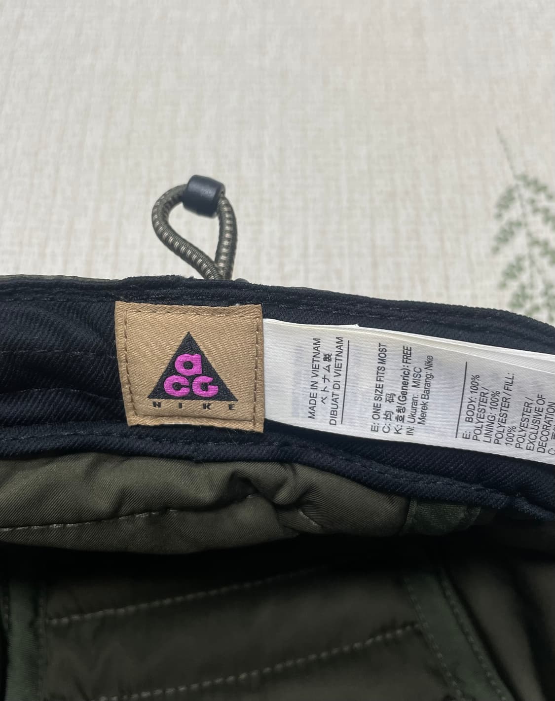 나이키 ACG AW84 패디드 캡 카고 카키 상품이미지4