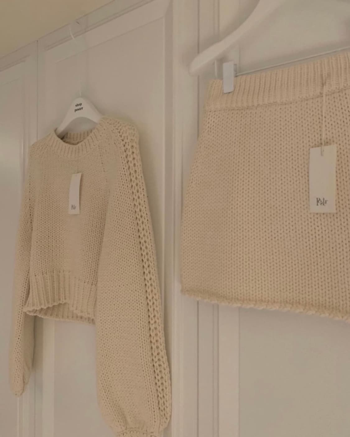 포스터 poster 플라보 니트 아이보리 상품이미지6