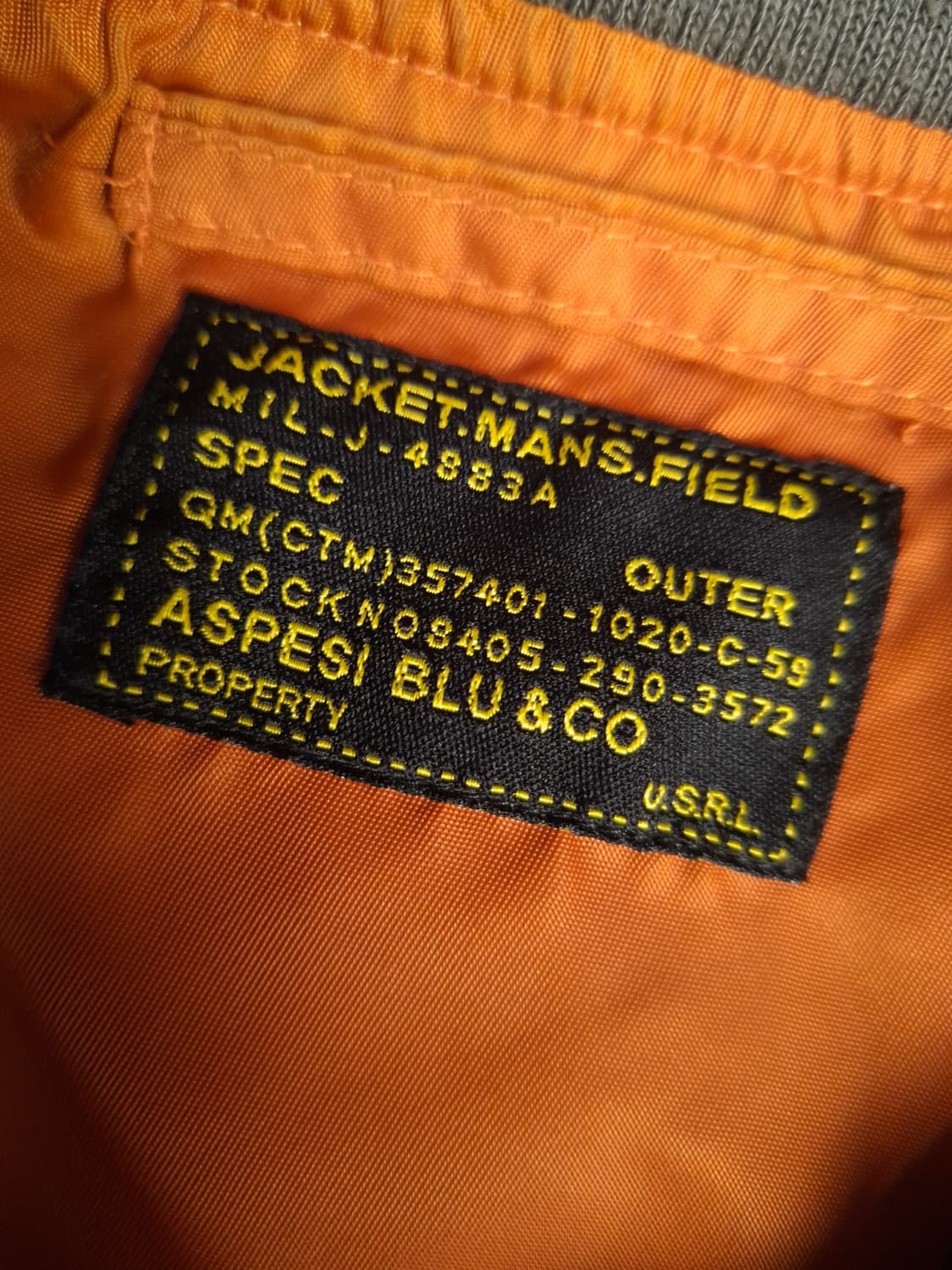 밀리터리 미공군 TYPE 패치 항공자켓 상품이미지4