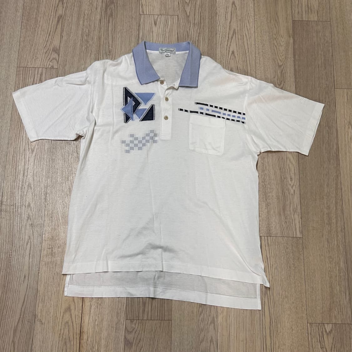 버버리 일본판 정품 반팔 카라티 105 상품이미지1