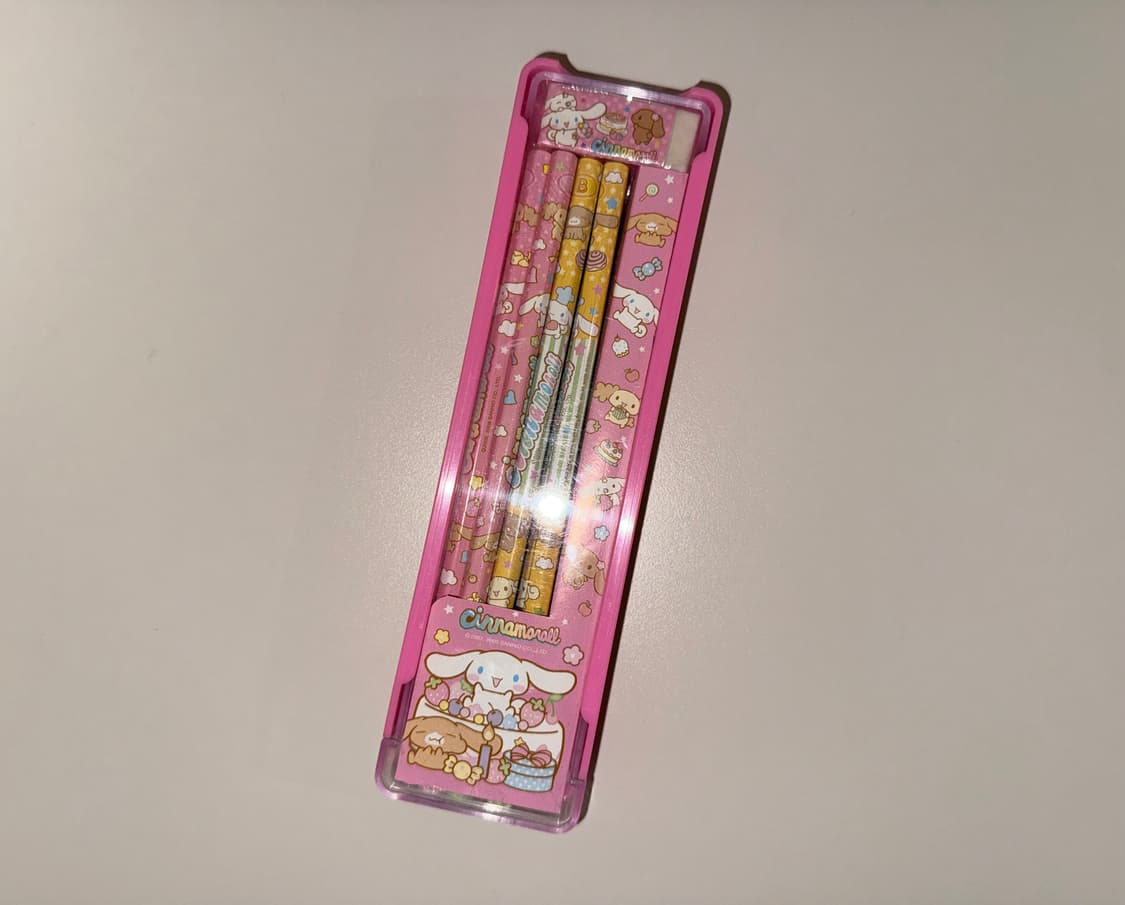 산리오 시나모롤 프렌즈 고전문구 필기구+케이스 상품이미지1