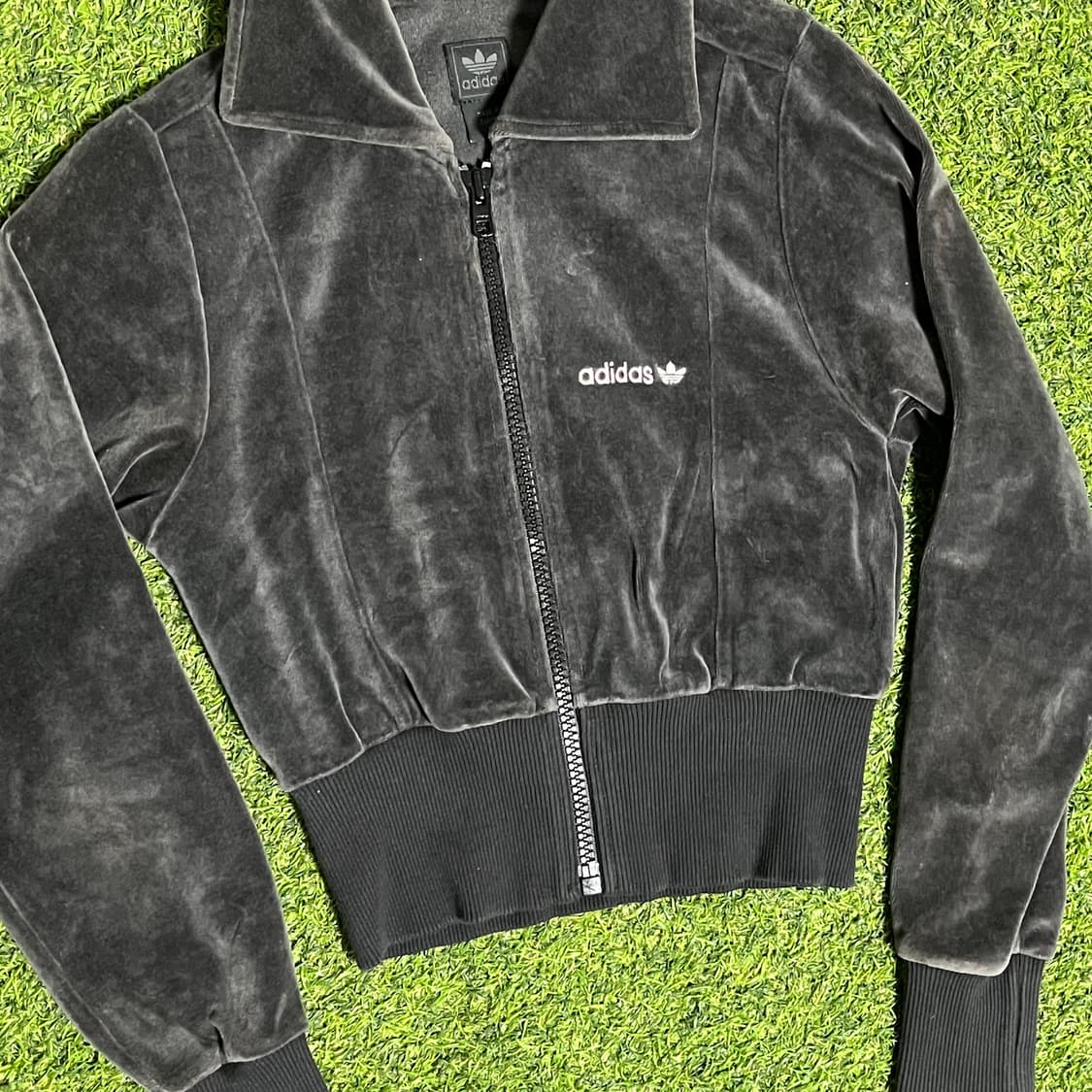 아디다스 희귀 벨벳 크롭 져지 Adidas 상품이미지2