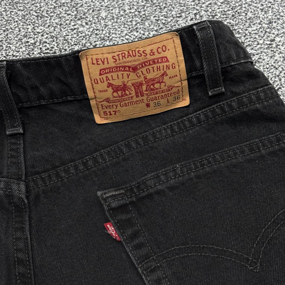 90s 빈티지 리바이스 517 블랙 허리44cm 상품이미지5