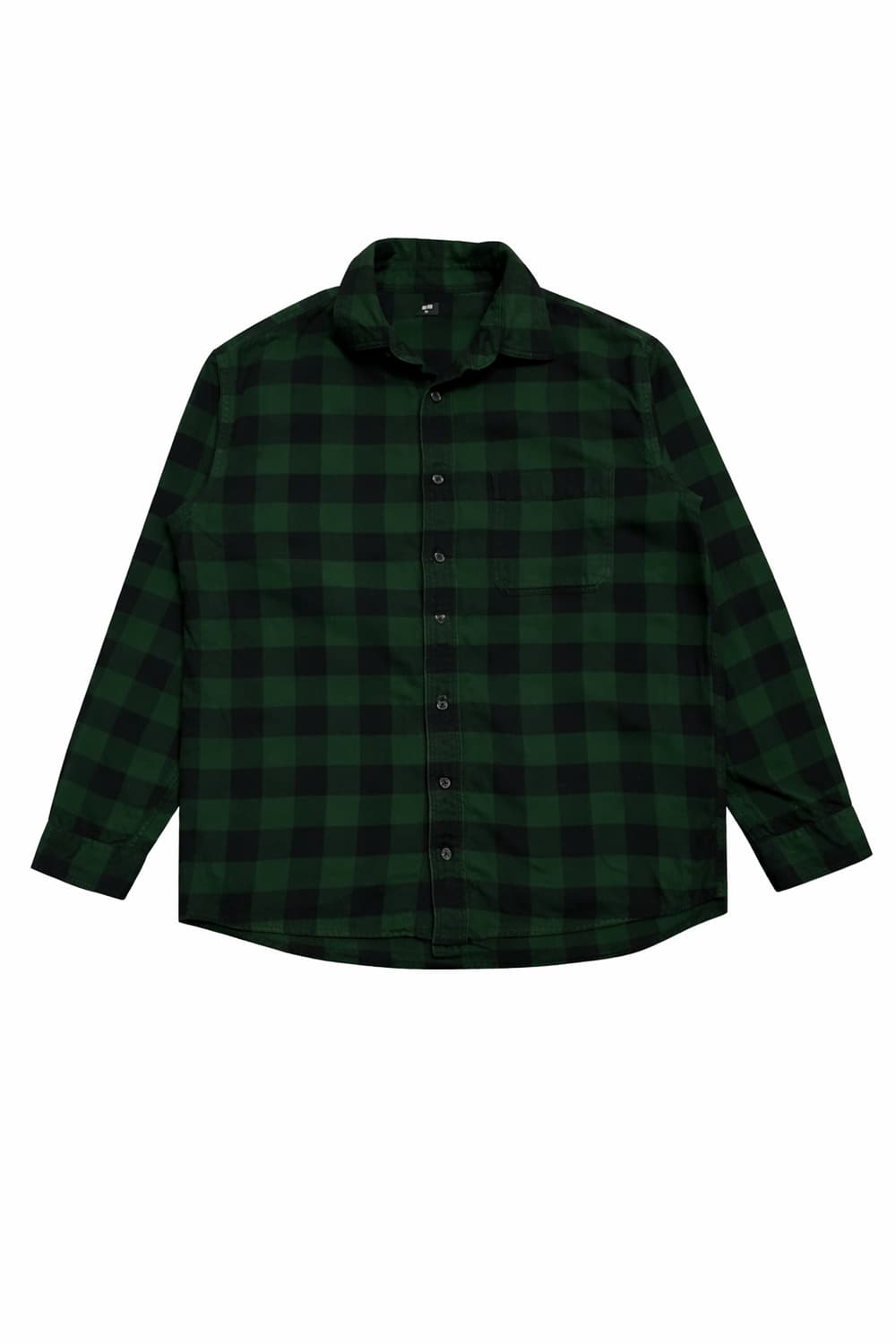 JPN 일본 빈티지 클래식 워크웨어 유니클로 그린 플란넬 체크 셔츠 XL 상품이미지1