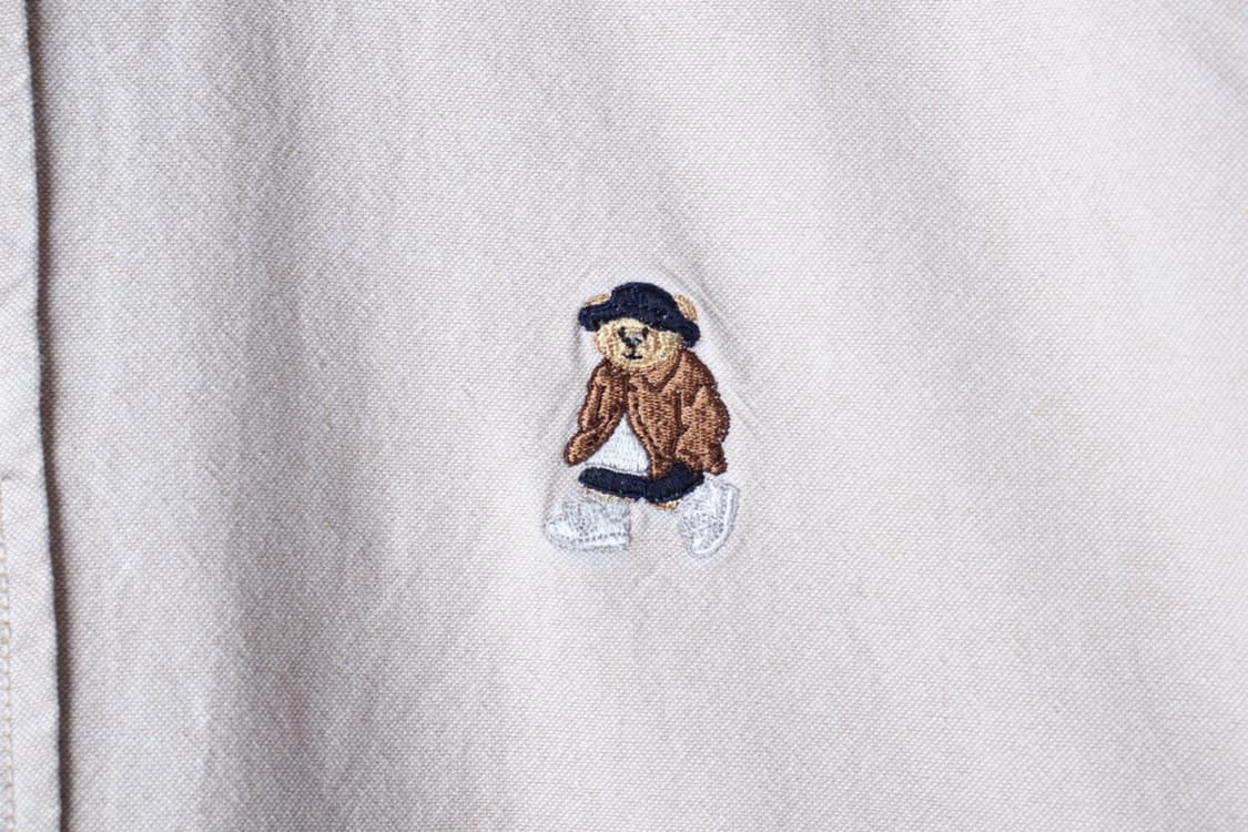 (L-XL) 스파오 반팔 카라 티셔츠 셔츠 남방 베이지 무지-H32356 상품이미지5