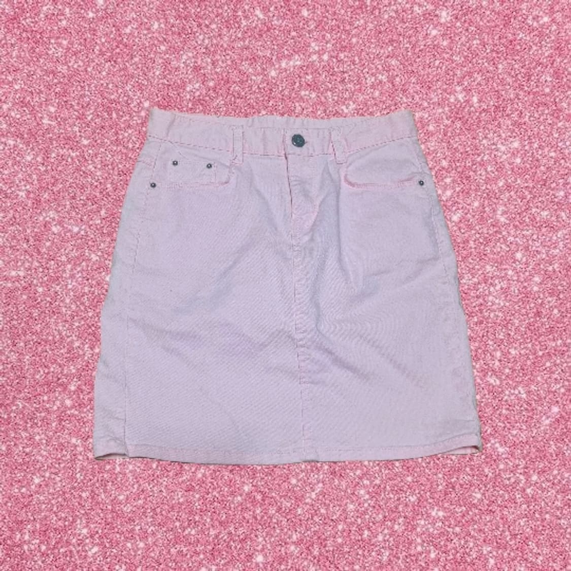 연핑크 데님 미니 스커트 빈티지 갸루 y2k 상품이미지1
