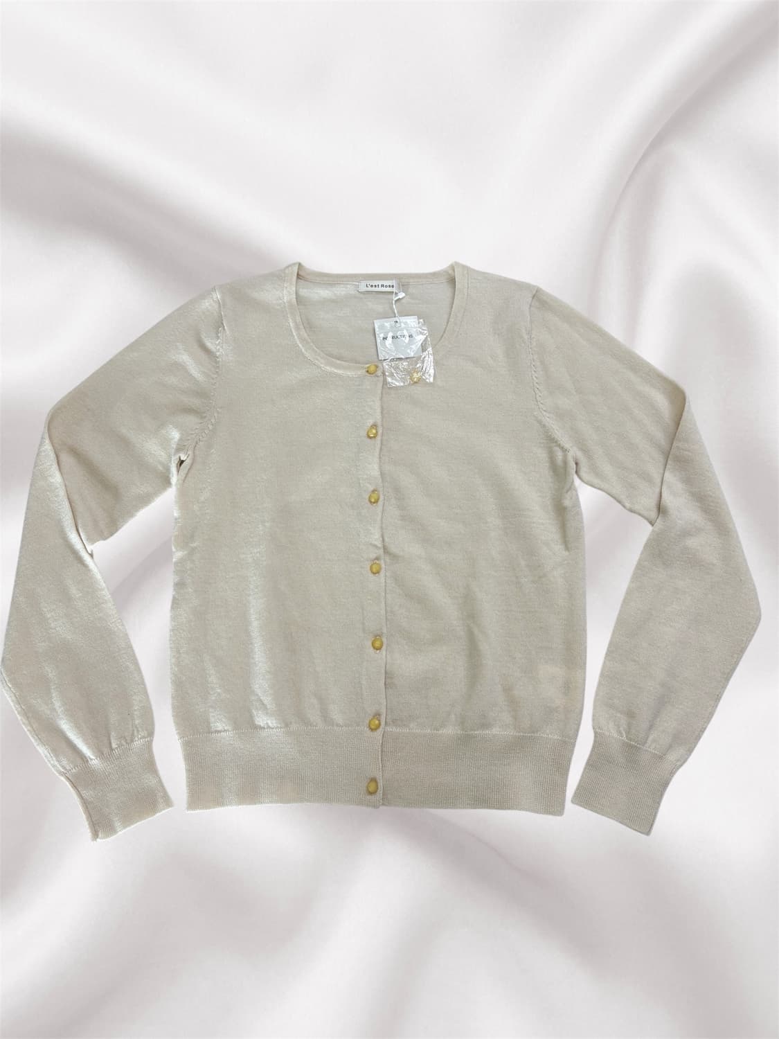 레스트로즈 베이지 라떼갸루 가디건 상품이미지1