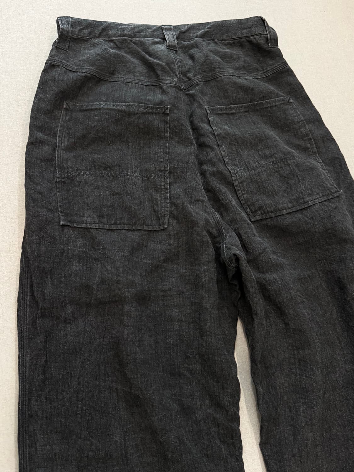 Kaval Sumi Dyed Linen Over Pants 2 상품이미지5