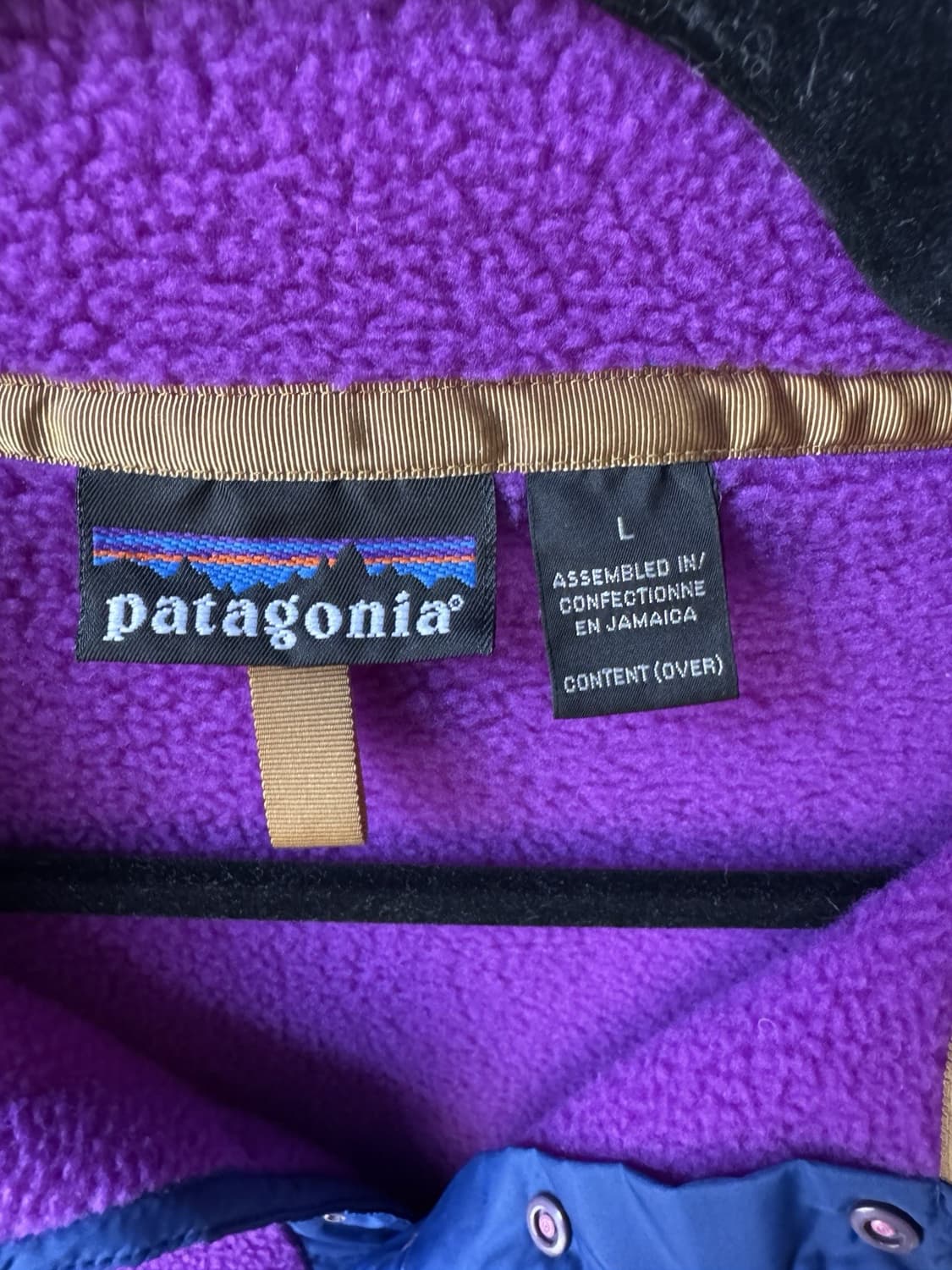 90s 파타고니아 신칠라 스냅-T 커스텀 퍼플/블루 자메이카 상품이미지3