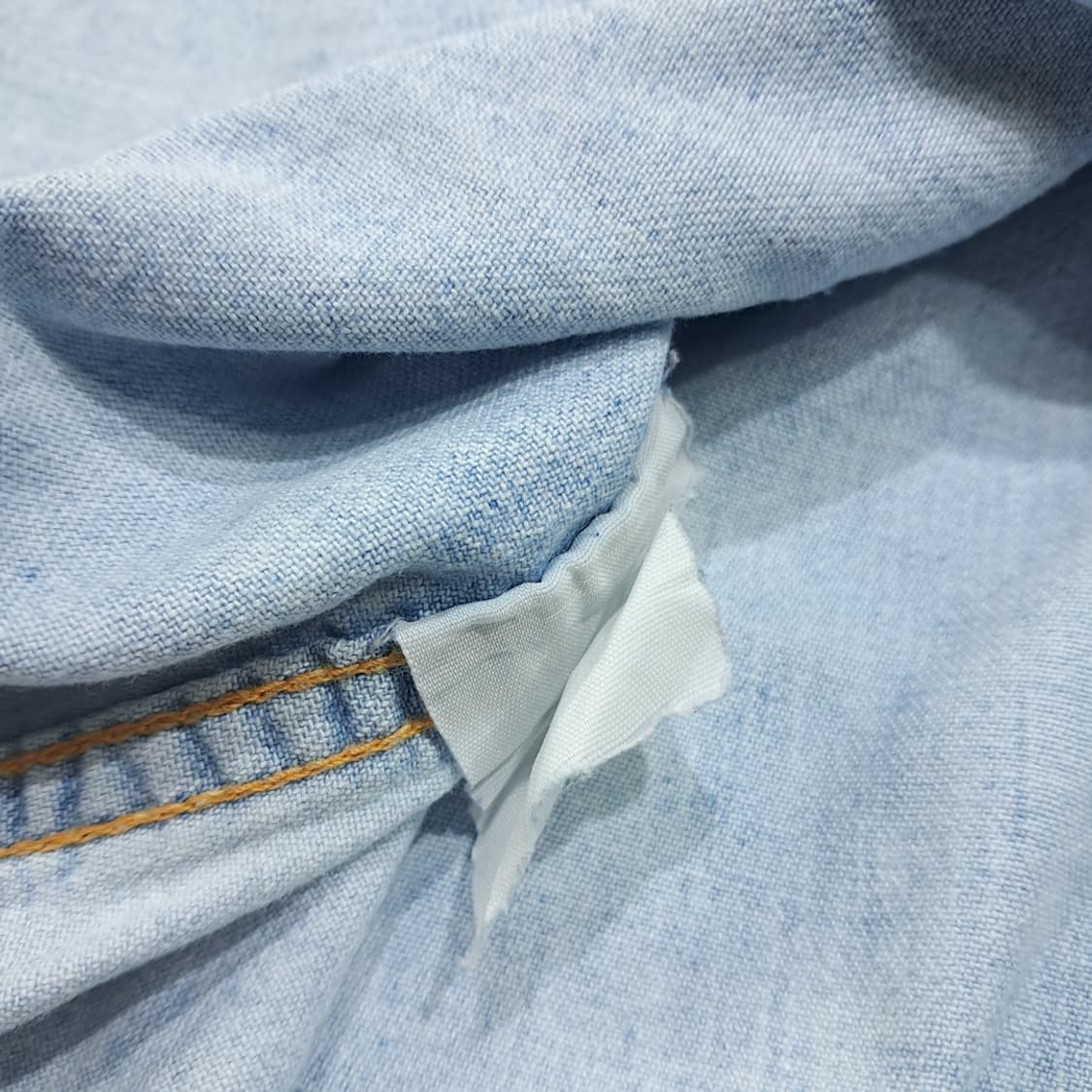 CL531 M 리 70s 웨스턴 유니온메이드 데님 셔츠 남방 상품이미지5