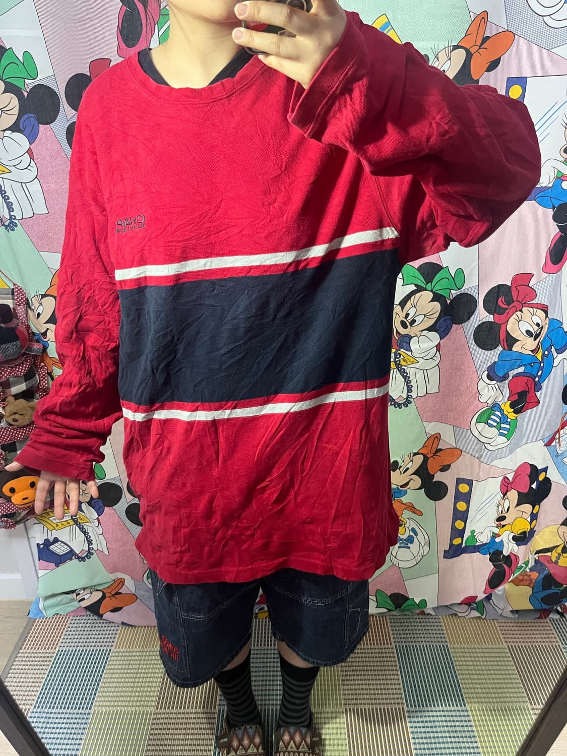 Chaps Ralph Lauren 레드 롱슬리브T 상품이미지4