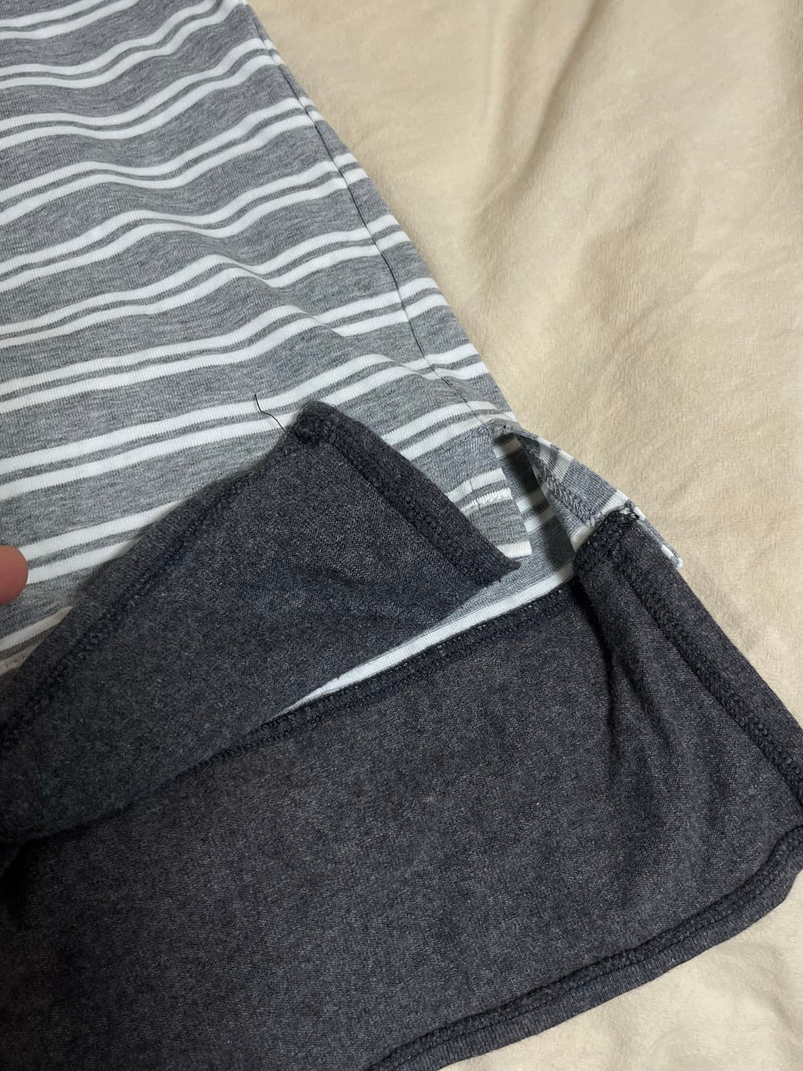 alexander Lee Chang 그런지 스트라이프 후디 롱슬리브 상품이미지6