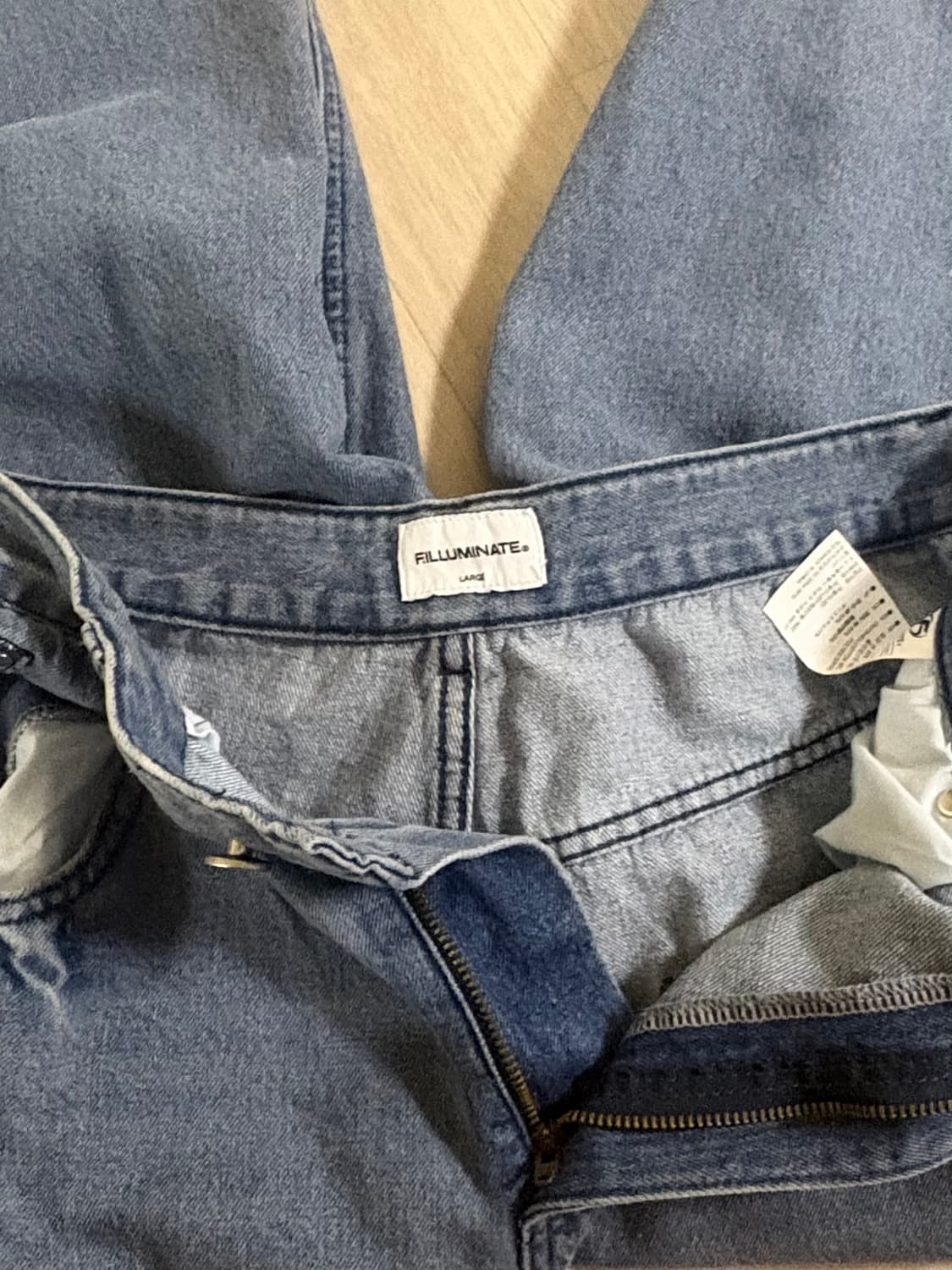 필루미네이트 데미지 워시드 데님 팬츠 상품이미지3