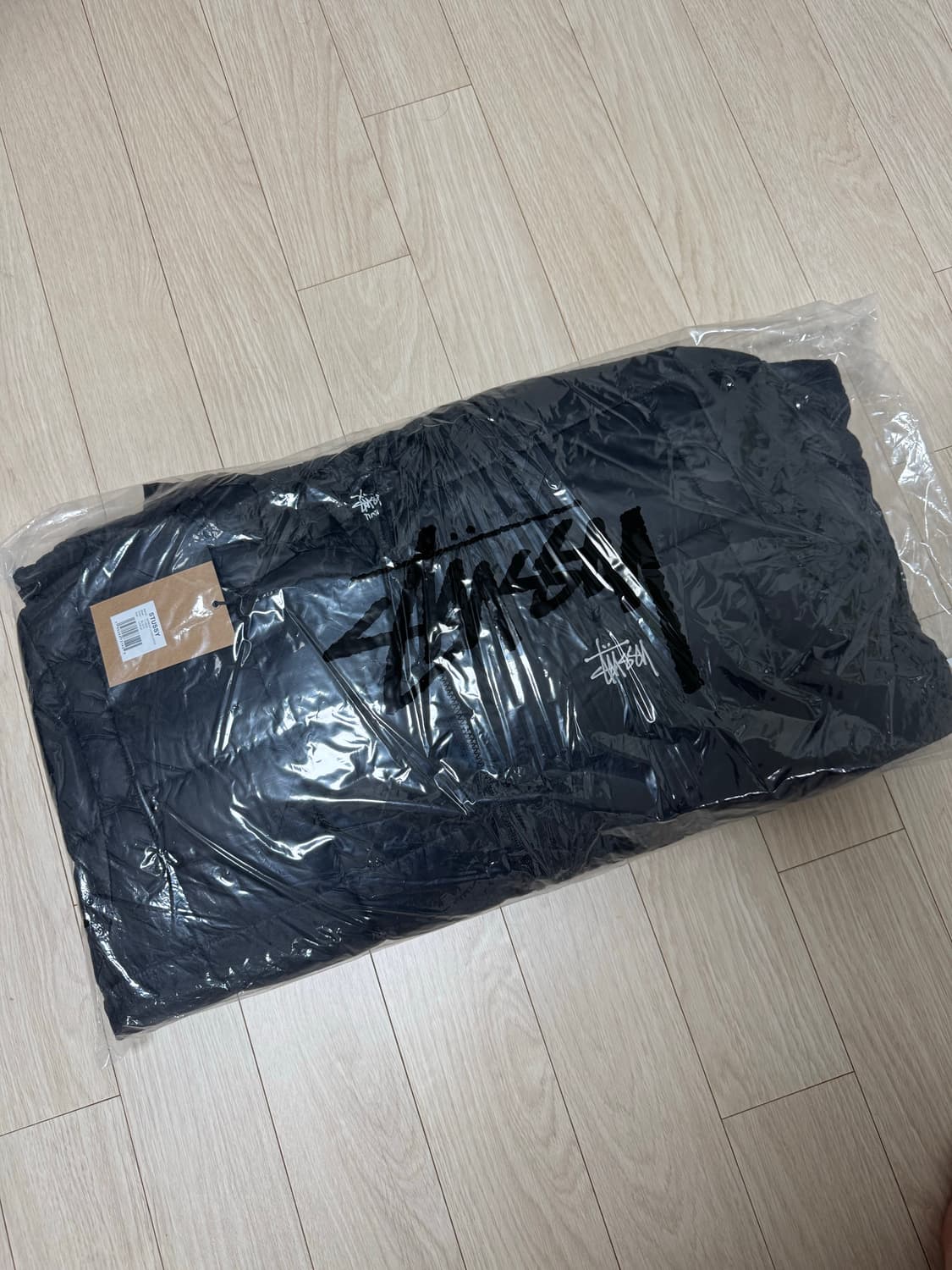 (L) 스투시 미드웨이트 후드 퍼퍼 블랙 상품이미지4