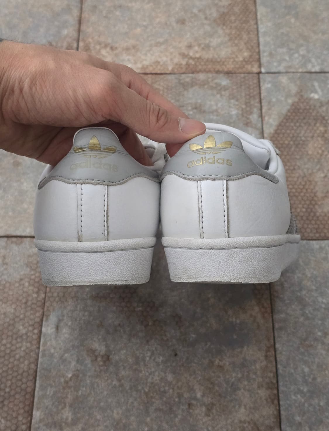 (230)아디다스 슈퍼스타 화이트 그레이 상품이미지9