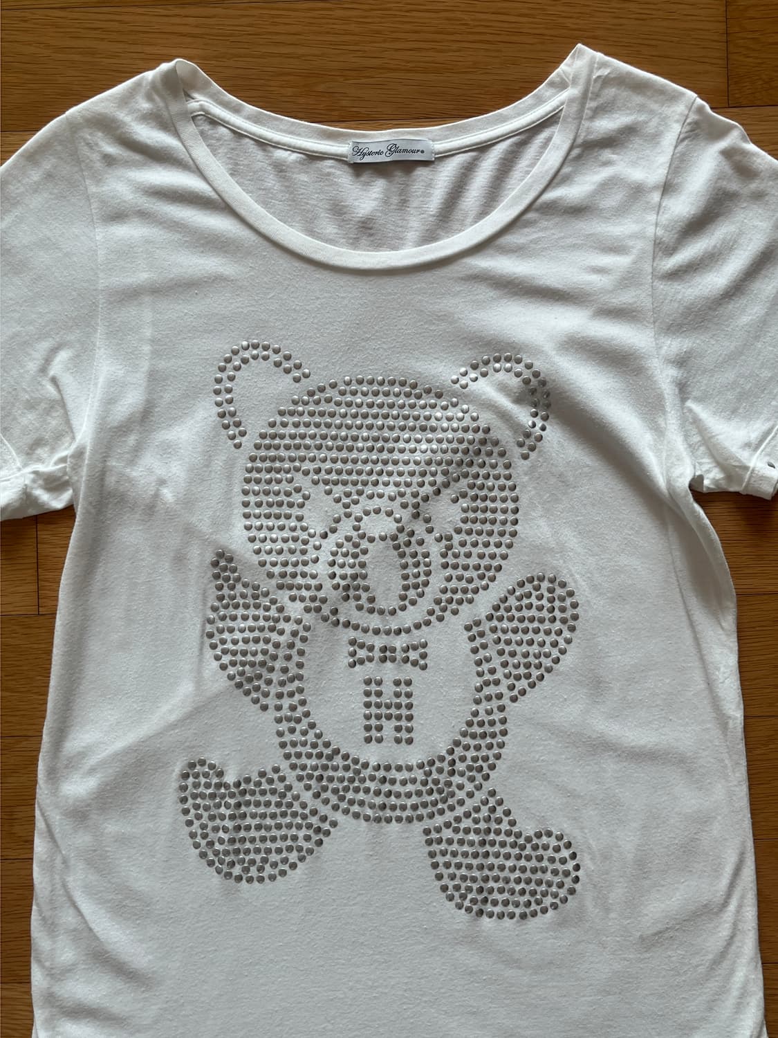 히스테릭 글래머 퍽베어 스터드 반팔 티셔츠 상품이미지2