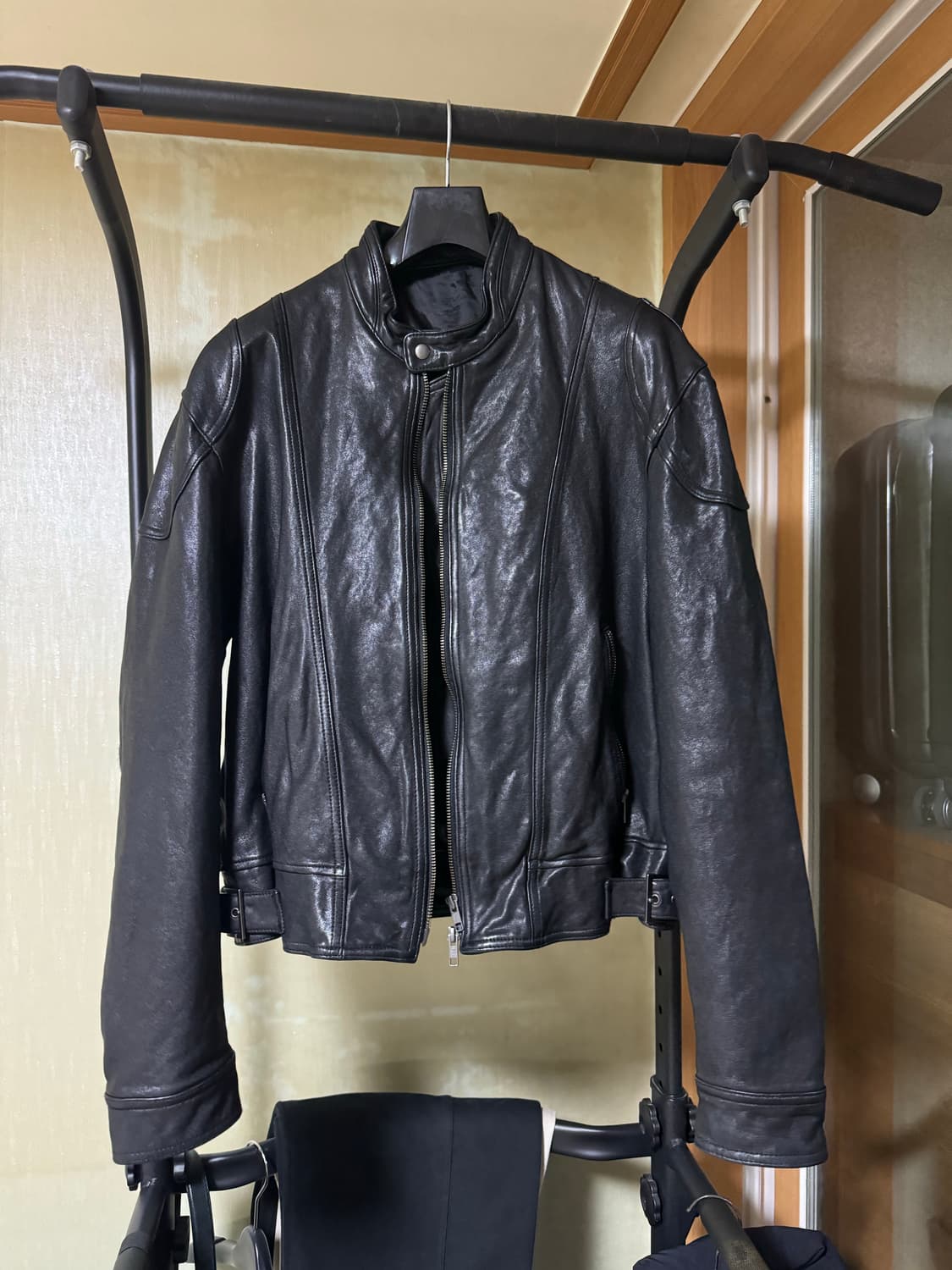 엘무드 나이프 램스킨 레더 가죽자켓 46 상품이미지1