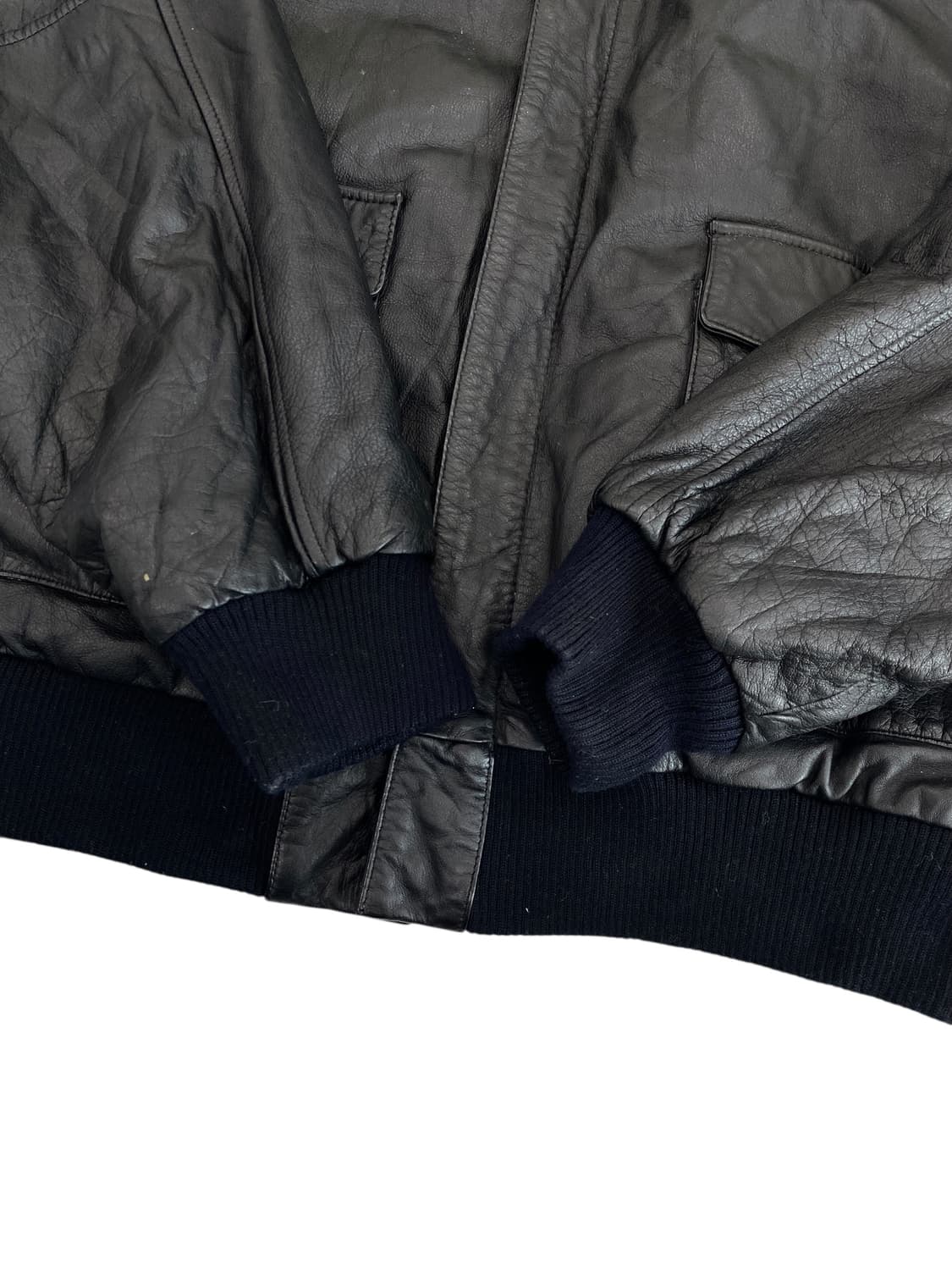 90's 하드락 카페 A-2 레더 자켓 상품이미지7