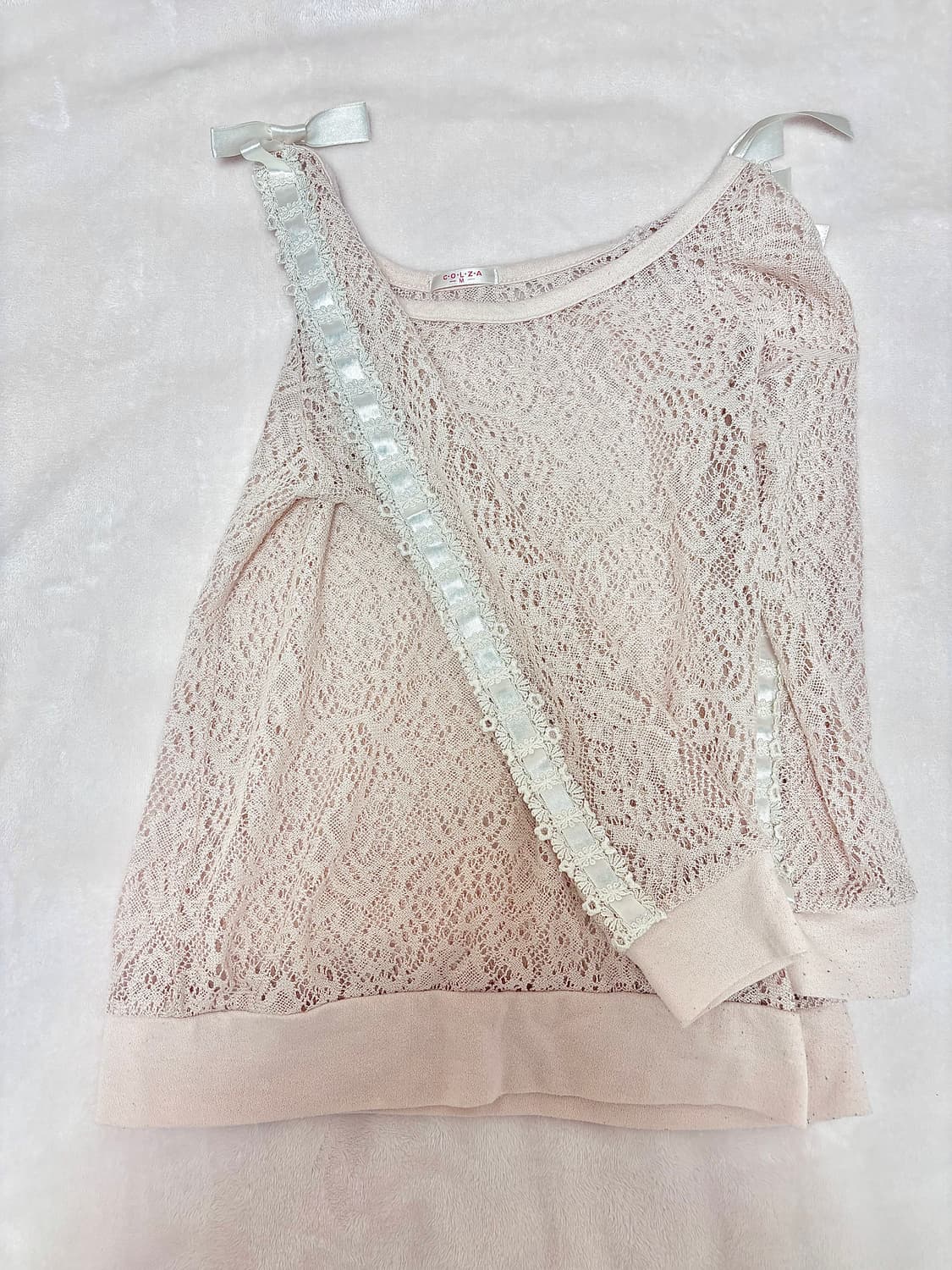 일브 빈티지 베이비핑크 여름니트 히메갸루 라떼갸루 상품이미지2