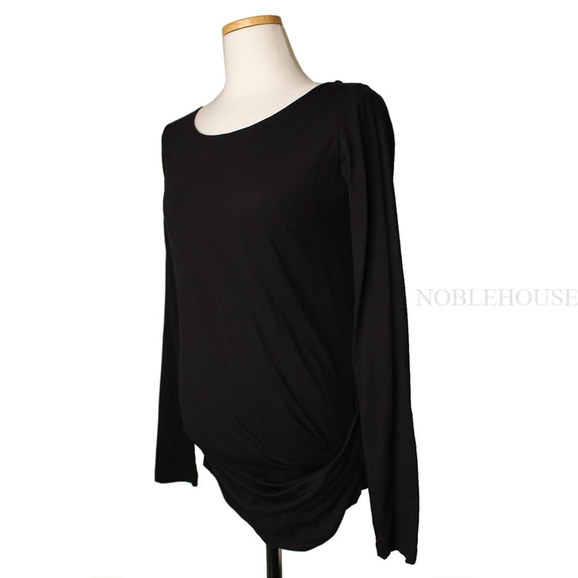 띠어리 블랙 드레이프 티셔츠(55) 상품이미지2