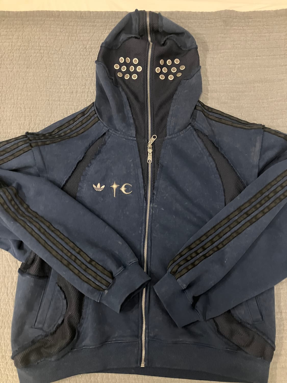 아디다스 떠그 클럽 후드집업 네이비 XL 상품이미지1