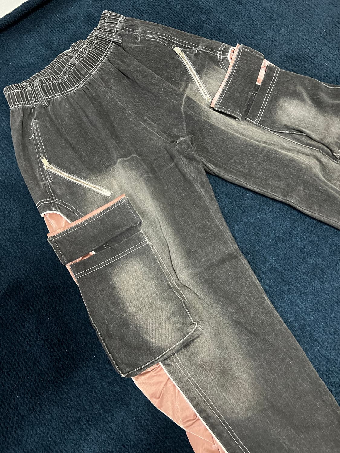알에스에스씨 WRINKLE MIXED CARGO DENIM  상품이미지2