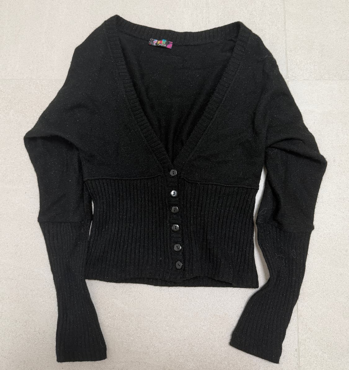 터키 빈티지 글리터 가디건 상품이미지1