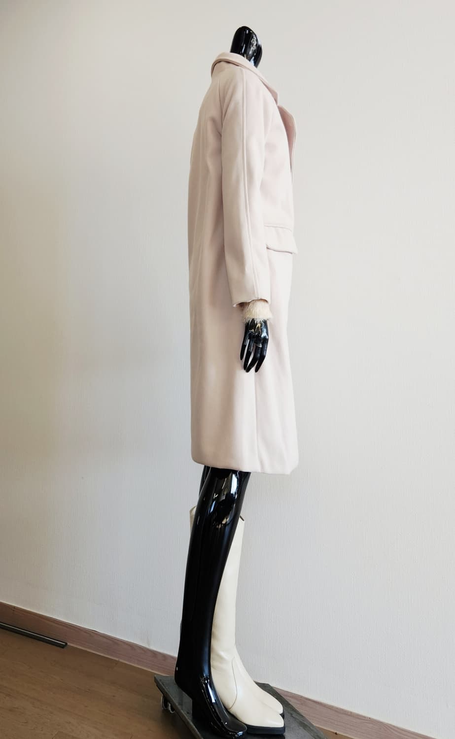 아이보리 롱코트  상품이미지3