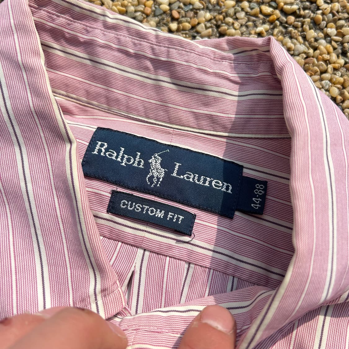 폴로 (POLO RalphLauren)핑크 스트라이프 셔츠 상품이미지4