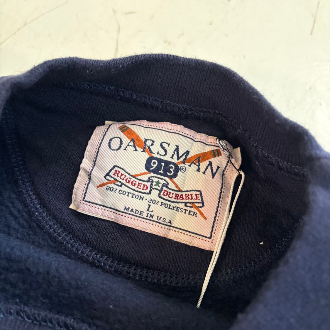 90s OARSMAN 미공군 빈티지 스웻셔츠 L 상품이미지5