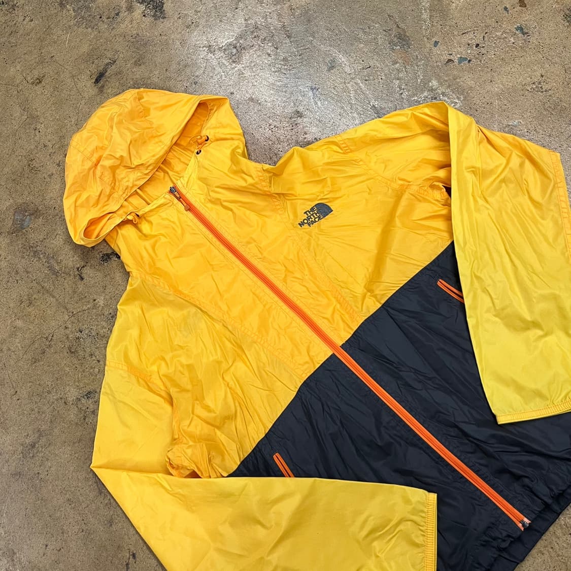 [정품/M] 노스페이스 바람막이 옐로우 블랙 b16 상품이미지1